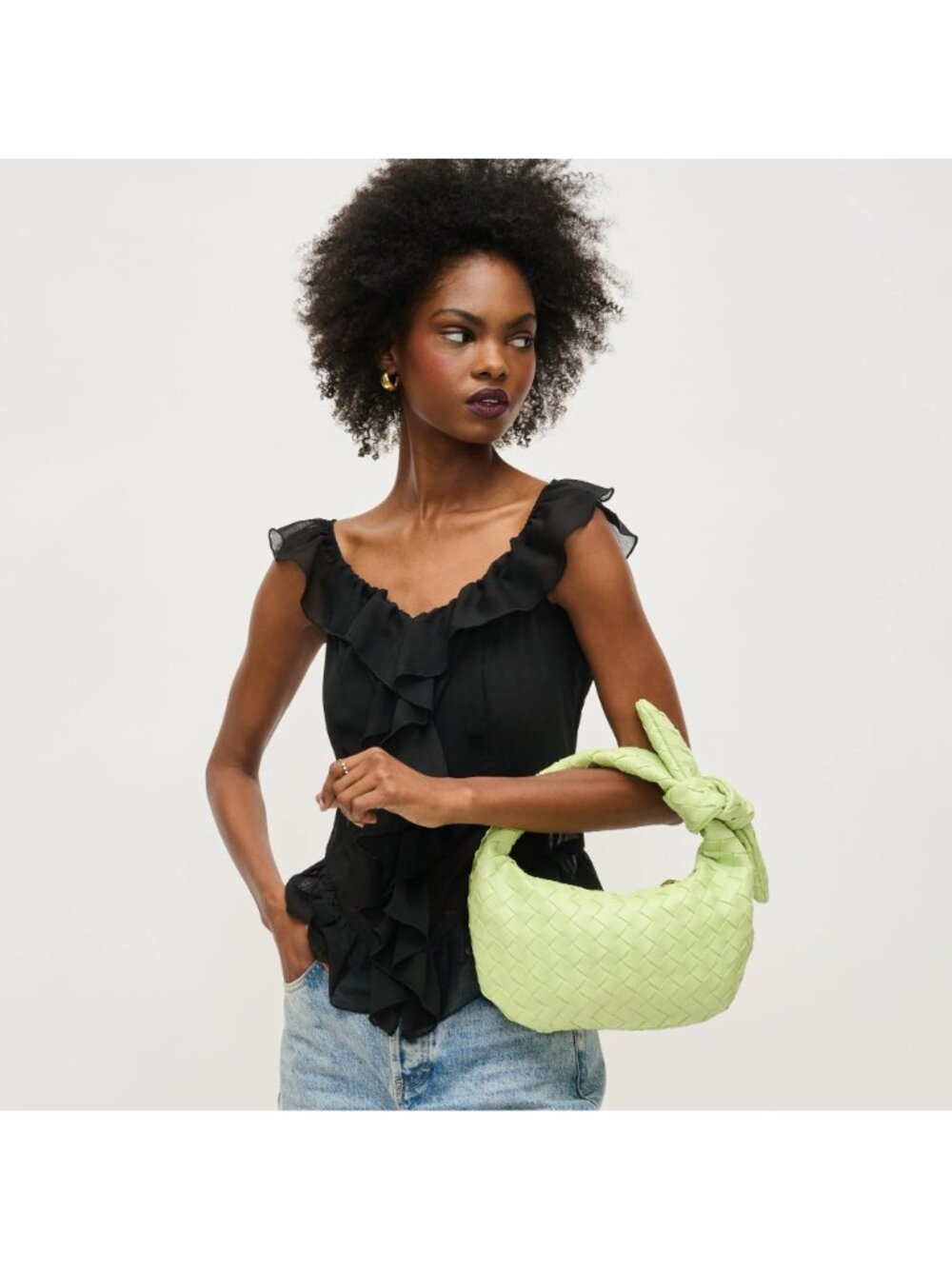 Urban Expressions Lizbeth Clutch Handbag in Pistachio New Womens Tote Bag Purse - Picture 12 of 13